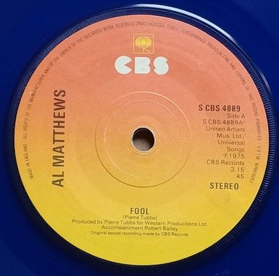 Al Matthews - Fool / All I Have To Do Is Dream, 7'', (Vinyl)
