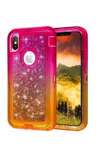 iPhone plus ,6,7,8, Dexnor Glitter 3D Bling Sparkle Flowing Liquid Case - Picture 6 of 41