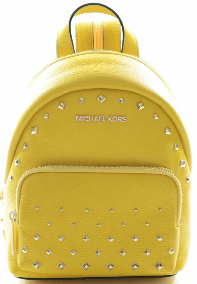 Michael Kors Erin Stud SMALL  Mini Backpack Citrus Michael Kors Erin Studded Small MINI Convertible Pebbled  main image 2