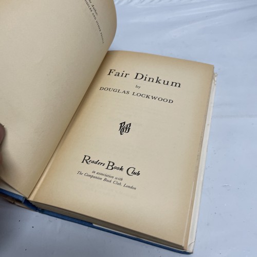 LIBRO ORIGINAL VINTAGE Novela Leer Tapa Dura Primera Feria Dinkum Douglas Lockwood - Imagen 5 de 10