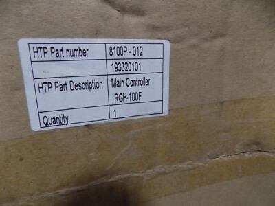 HTP MAIN CONTROLLER 8100P-012  RGH-100F   NEVER USED NEW IN ORIGINAL BOX