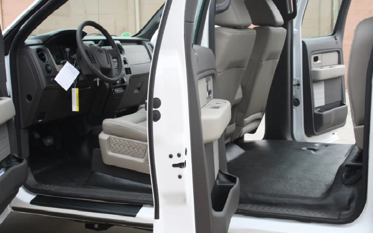 Ford Super Duty 2008-16 piso de vinilo de alta resistencia/alfombra de goma repuesto F250 Foto 4 de 4