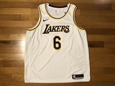 New XXL Nike LeBron James Los Angeles Lakers Swingman Jersey 6 Men CW3595-103