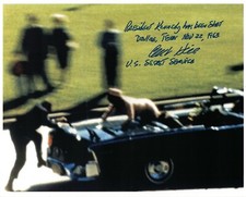 Authentic Clint Hill Signed Signed Photo Zapruder  Frame (Not a Reprint!)