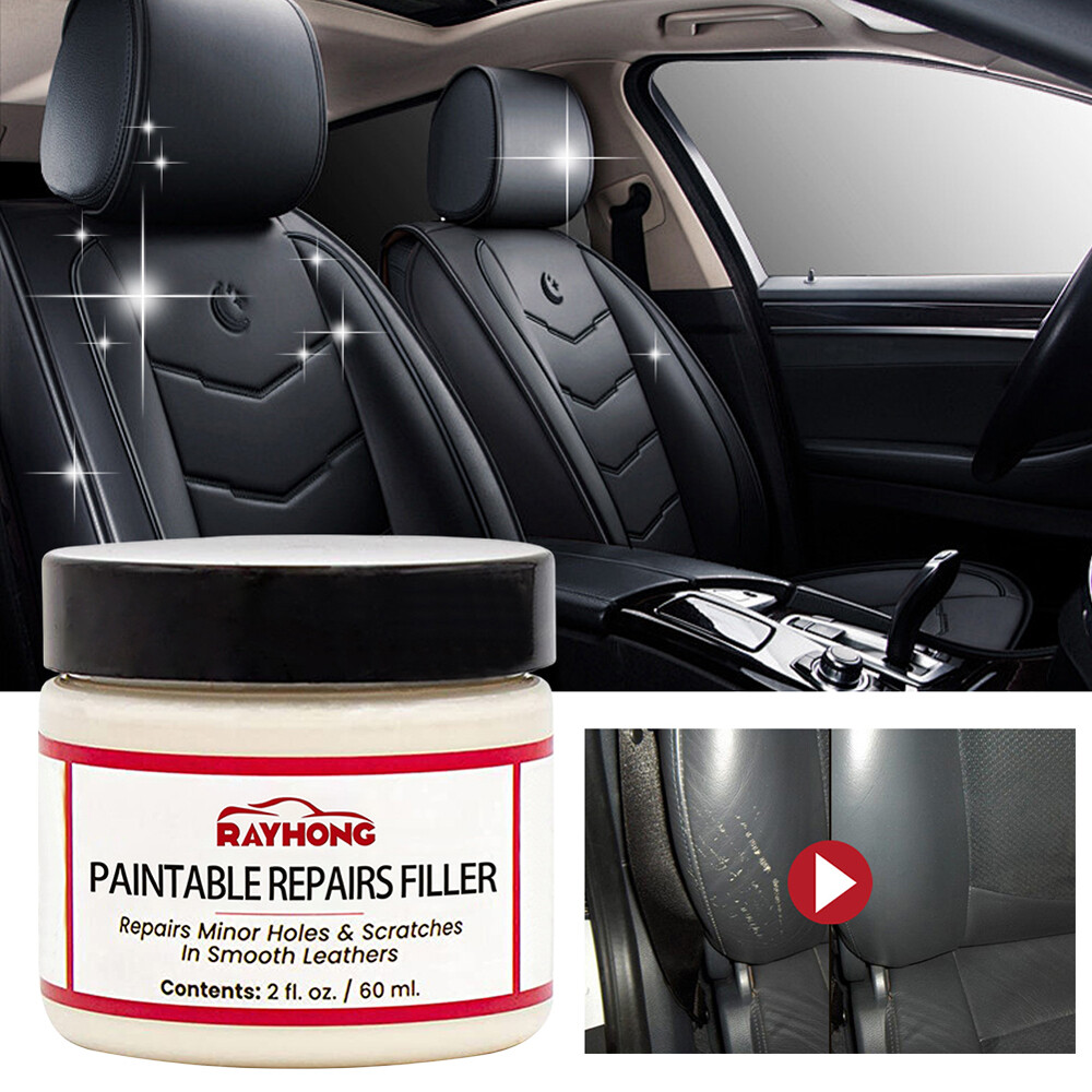 1x Car Interior Accessory Leather Filling Paste Repairing Hole Scratches Paste
