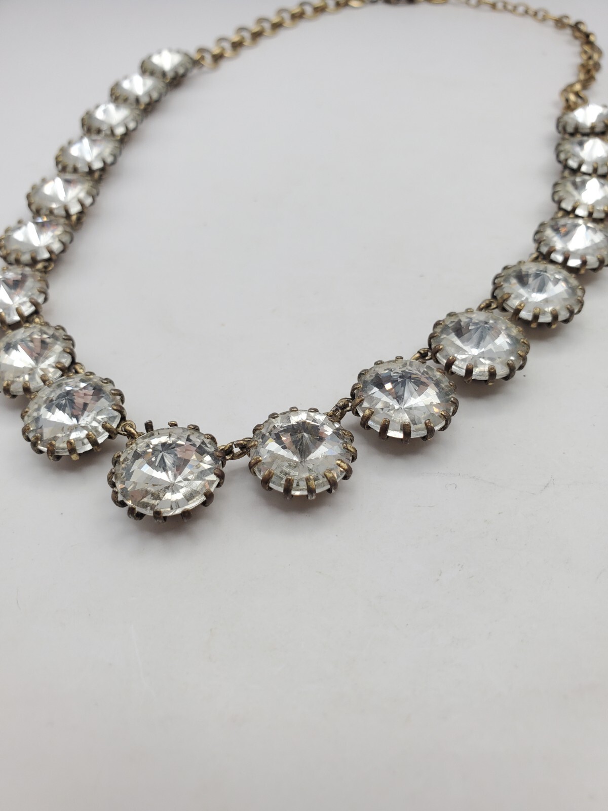 J. Crew Gold Tone Venus Flytrap Clear Rhinestone … - image 3