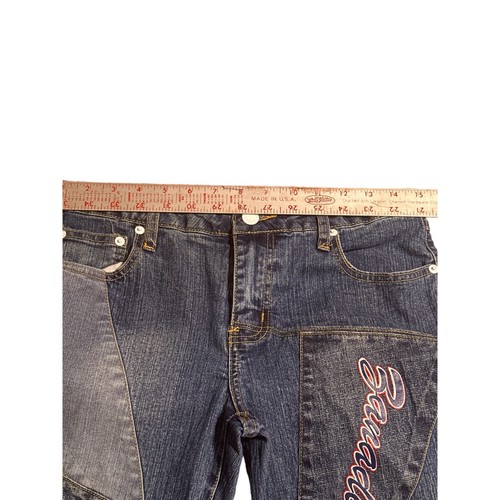 Vintage Zanadi 83 Patch Jeans NYC Dark Wash Size 9 - Picture 3 of 11