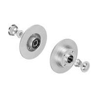 f.becker Bremsscheiben Voll Hinten Rechts Links FüR Renault Modus / Grand Clio