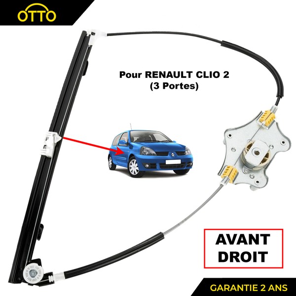 Mechanismus Fensterheber Passagier Vorne Rechts Nuckel FüR Clio 2 (1998-2005) 3-image