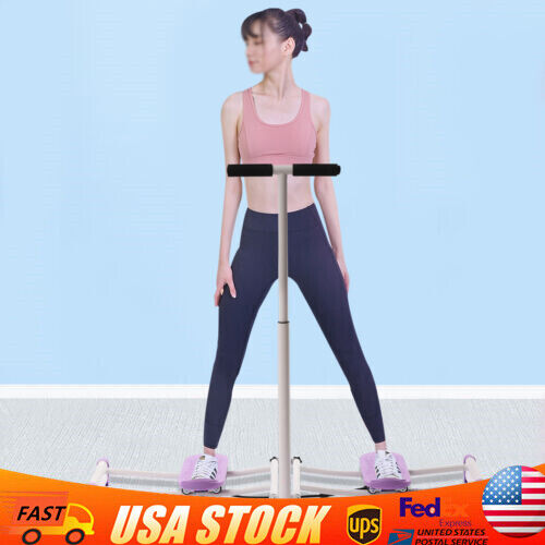 100kg Pelvic Floor Muscle Fitness Thigh Exerciser Hip Trainer w/ Adjustable Rods