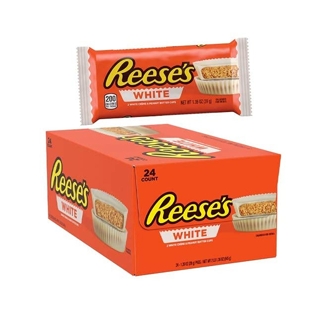 REESE'S White Peanut Butter Cups, 1.5 Ounce (Pack of 24)