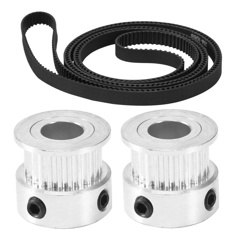 Z Axis GT2 Timing Belt Pulley Kit 24 Teeth Synchronous Wheel and