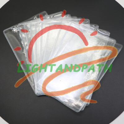 clear plastic sleeves for id cards Card by Recollections, 4.25" x 5.5" Clear Frosted Cover by Specialist ID DURABLE HARD PLASTIC BADGE HOLDER Clear Hard Plastic Badge Holder