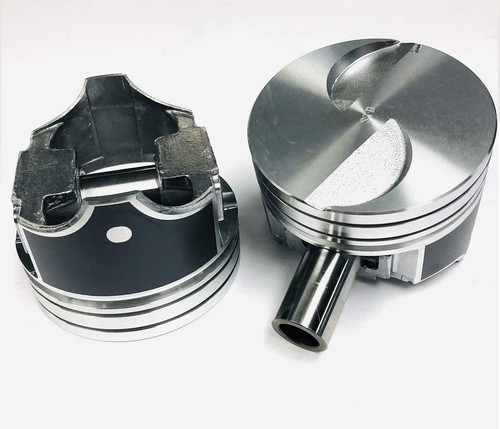 SILVOLITE Hypereutectic Coated Skirt Flat Top Pistons Set/8 for Ford BB 460 .030 - Picture 3 of 6