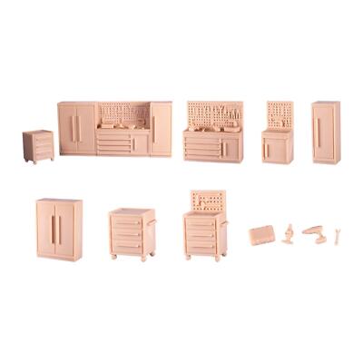 1/64 Miniatur Werkbank Modell für Micro Landschaft Dioramen Schreibtisch Ornament