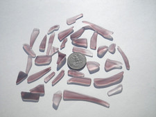 Sea Glass, Small Purple Shards with Darker Purple Stripes
