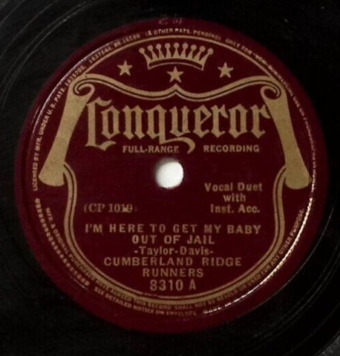 CUMBERLAND RIDGE RUNNERS I DREAMED I SEARCHED HEAVEN FOR YOU/I'M...78 RPM 369