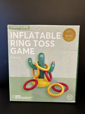 Sunnylife Inflatable Ring Toss Game Cactus