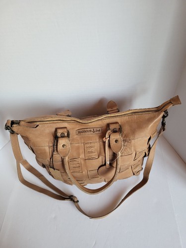 Harbour 2. große gewebte Ledertasche Luxus deutsche Tragetasche hellbraun neu mit Etikett - Bild 8 von 10