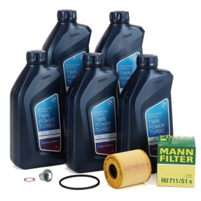 5L ORIGINAL 5W30 LL-04 Motoröl + MANN Ölfilter für MINI N12 N14 N16 N18