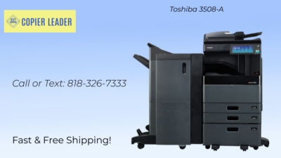 Toshiba e-Studio 3508-A - Low Meter- Print-Copy-Fax-Scan (Finisher