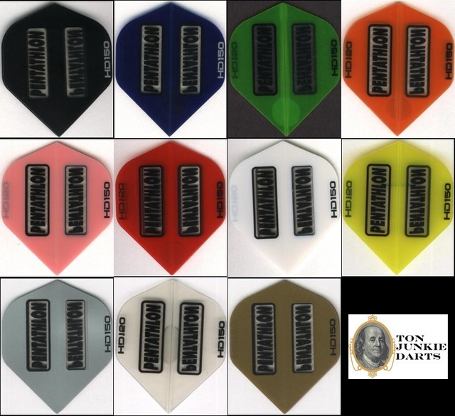 Pentathlon HD150 Pink Standard 150 Micron Thick Dart Flight Sporting