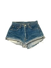 Vintage Levi  s 501 Selvedge Redline Cutoff Denim Shorts Size 26