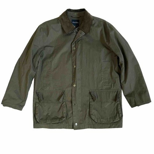 Brooks Brothers Olive Green Waxed Field Utility Jacket M - 第 1/7 張圖片