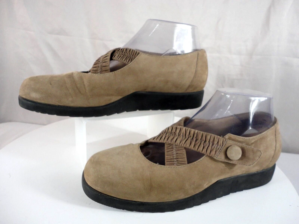 Rockport Womens Slip On Shoes Taupe Suede Leather Perforated Comfort Casual Size Rockport Women main image 3