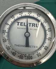 Tel-Tru Industrial Metal Thermometer ADJUSTABLE CELCIUS -50-100 Pre Owned