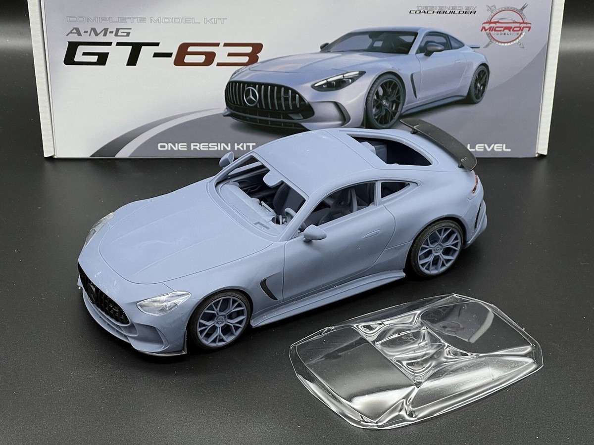 AMG GT 63 1/10スケール 高級ディスプレイモデル Mercedes-AMG GT 63 S 4MATIC+ X290 Selenite Grey Diecast Model Car