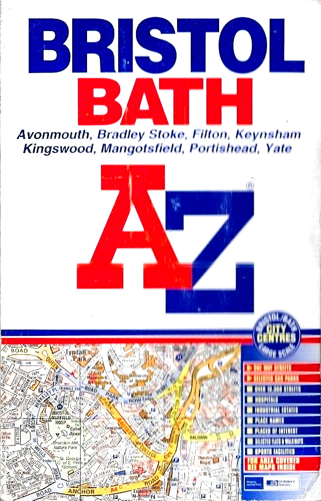 A-Z Bristol and Bath Street Atlas by Geographer's A-Z Map Company ltd