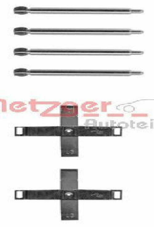 Original METZGER Accessory Set Brake Pad 109-1271 for Opel