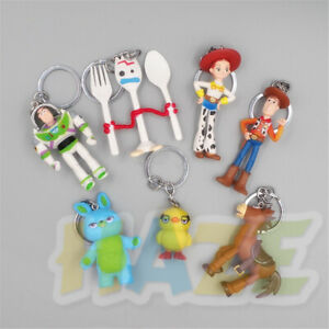 2019 7pcs Toy Story4 Key chain Woody Buzz Lightyear Keyring Pendant | eBay