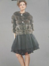 New Barguzin Russian Sable Fur Coat/jacket, Size 8, 12, 14