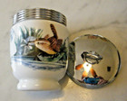 Vintage ROYAL WORCESTER Porcelain Egg Coddler Birds Wren & Finch Made In England — photo 3