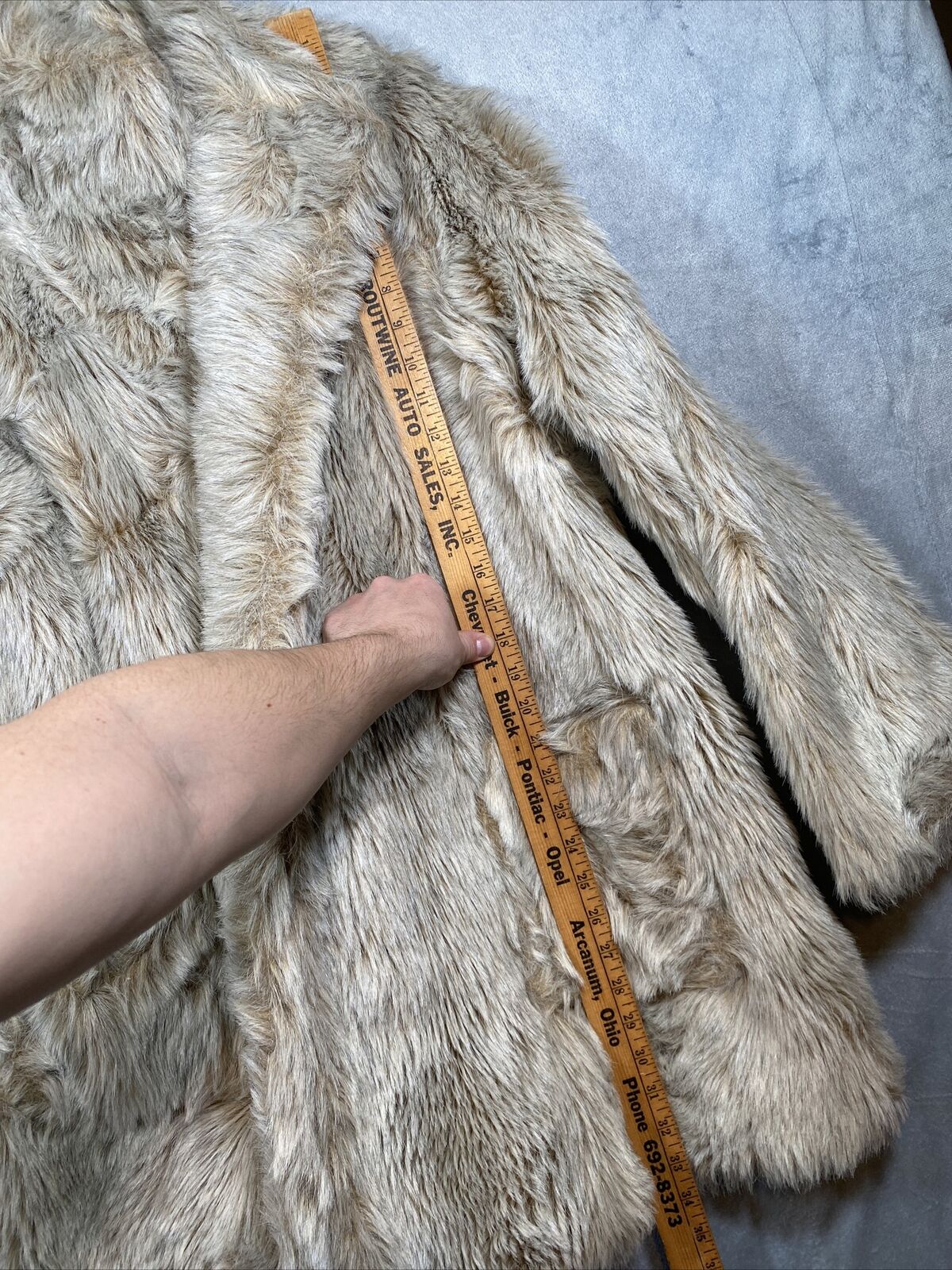 Vintage brown real fur furcoat fur coat jacket La… - image 9