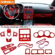 14x Full Interior Cover Trim Kits Accessories For Dodge Challenger 2009-14 Red