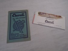 LOT PROSPECTUS BROCHURES ETERNIT TUYAUX ARDOISES PLAQUES ONDULEES PROUVY THIANT