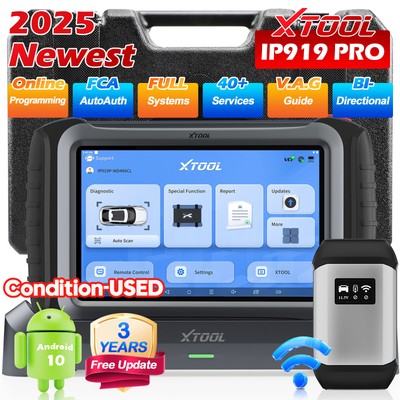 2025 XTOOL USED IP919 PRO Full System Diagnostic Tool Key Programmer 42+ Service