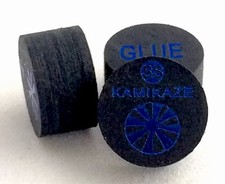 Kamikaze Black Layered Cue Tips 14 MM SUPER SOFT  5 Tips  Fast Shipping....
