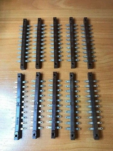 10 pin (small) Point to Point Wiring Terminal Strips. NOS. Lot of 10pcs. #48 - Afbeelding 1 van 2