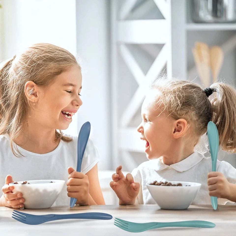 Reisebesteck Set mit Koffer tragbares Besteckset Wiederverwendbare Kunststoff... - Bild 4 von 4