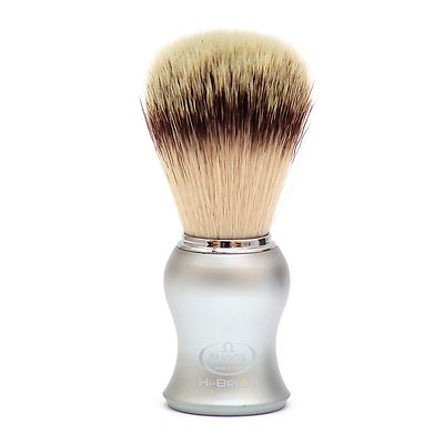 Omega Shave, Hi-Brush Series - Synthetic Bristle Gun Metal Brush #0146229