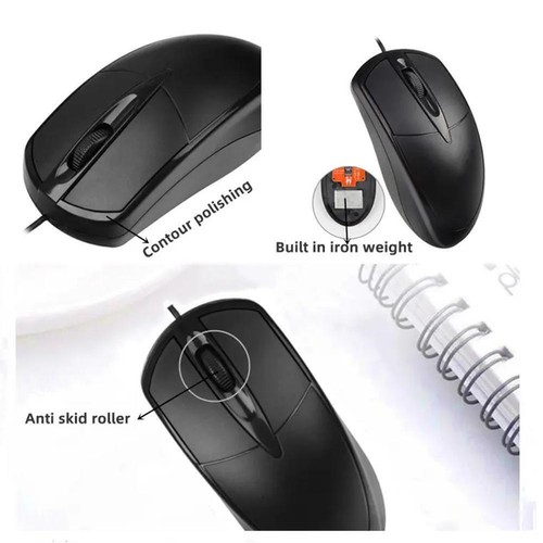 USB Wired Mouse Optical 1200 DPI Gaming Mice For Laptop Notebook PC D3U1 H3D2 - Picture 6 of 11