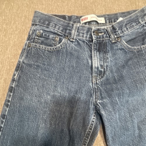 Levis 550 Jeans Youth 14 Reg 27x27 Denim Stone Wash Blue Jeans - Picture 10 of 13