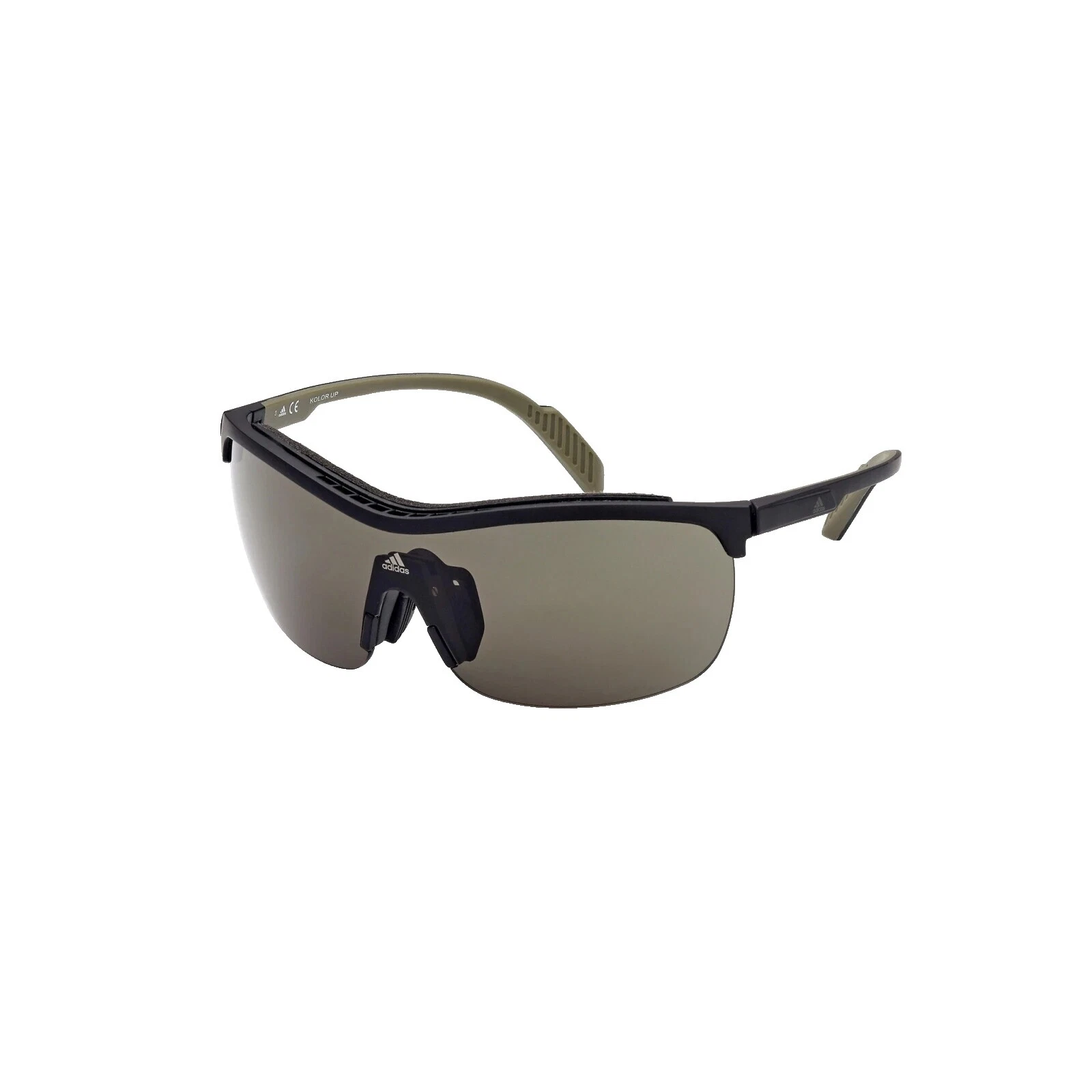 Gafas de sol de marco de plástico envolvente Adidas para hombres