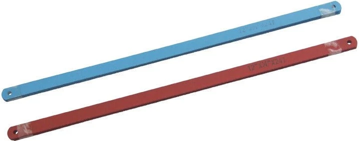 TOOLTIME 12 PACK OF 300MM x 12MM CARBON STEEL HACKSAW BLADES 24T teeth 12"