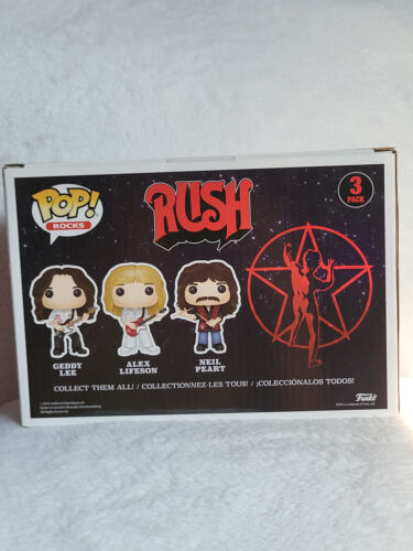 Funko Pop! : Rocks - RUSH 3-Pack Geddy Lee, Alex Lifeson, & Neil Peart - Picture 3 of 6
