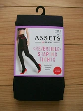 New Assets Spanx Reversible Shaping Tights, Black & Dark Gray Size 3 155-180 lbs